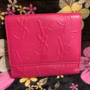Vintage YSL pink Wallet !!